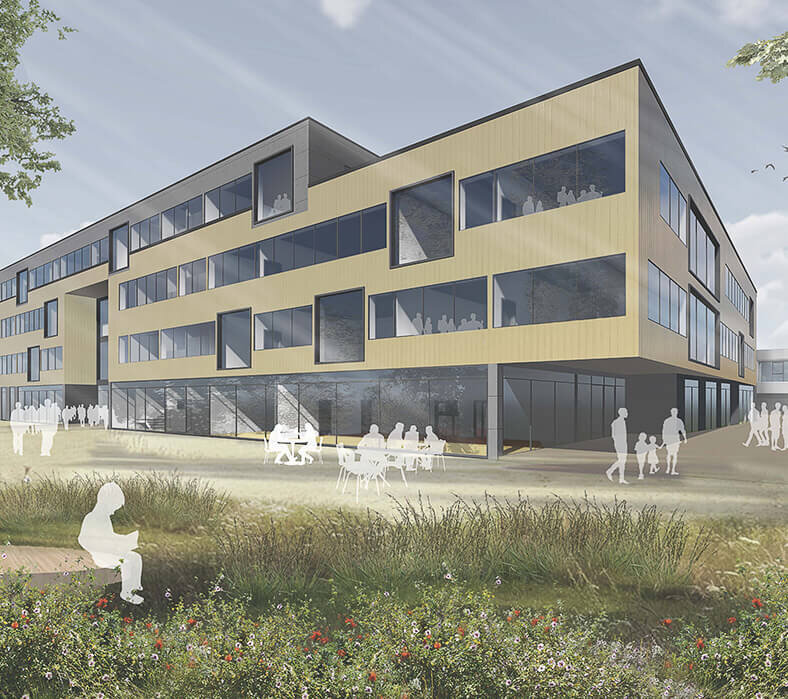 Neubau Regionales Berufliches Bildungszentrum mit Einfeld-Sporthalle, Siemensallee
